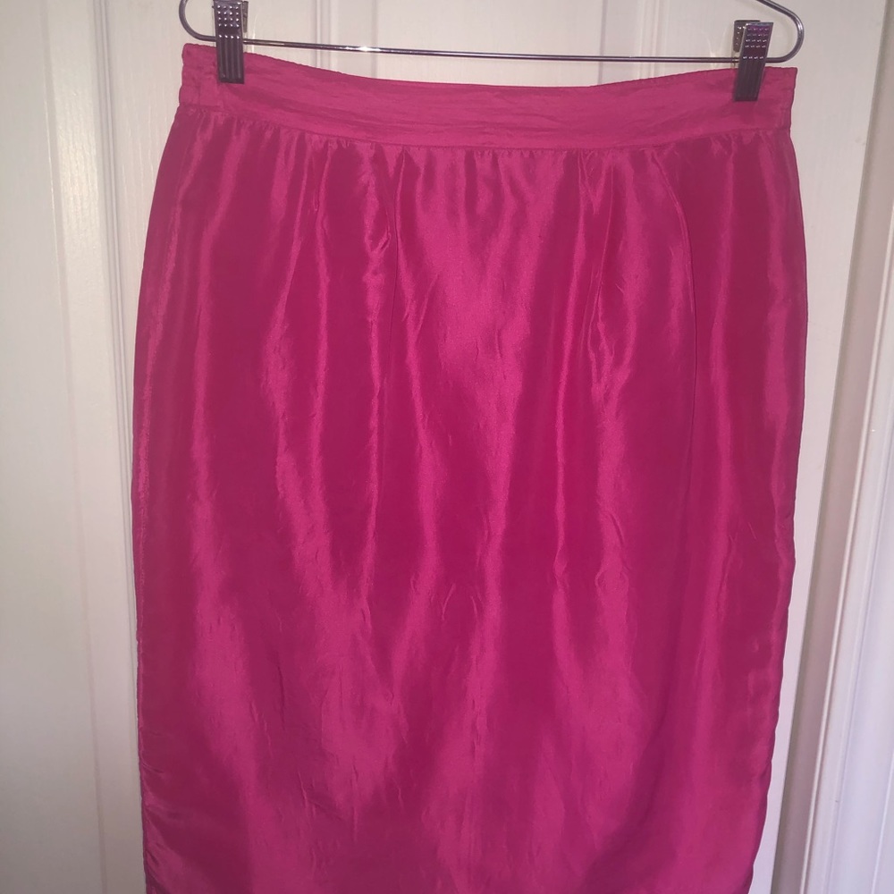 Elite vintage pure silk pencil skirt